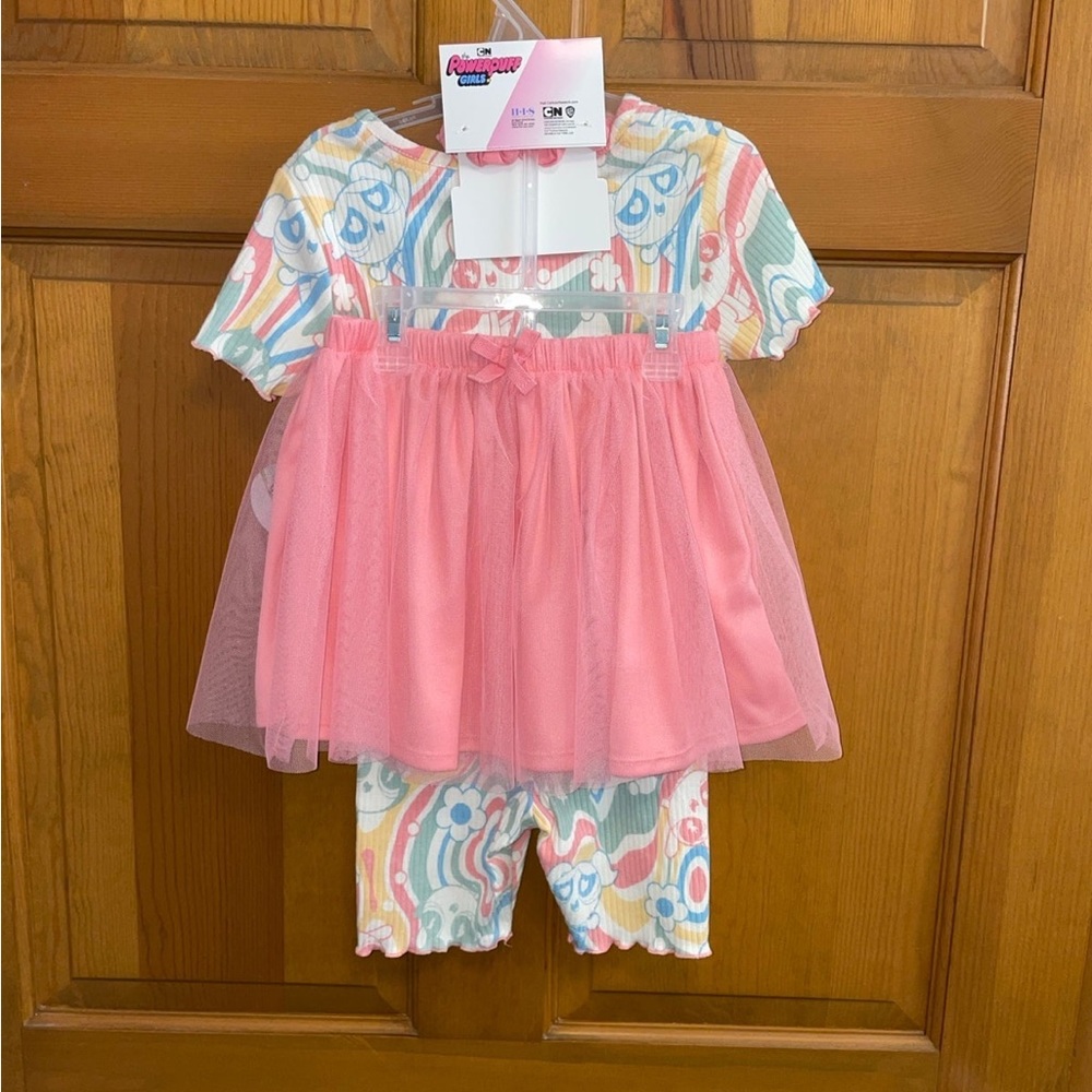 Girls 5T PowerPuff 4 Piece Scooter Set - Picture 3 of 10